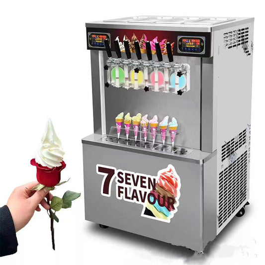 Desktop 5-Color Commercial Ice Cream Machine