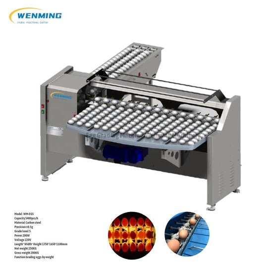 7 Grade Egg Sorting Machine Grading Eggs 7 differnt grades by weight