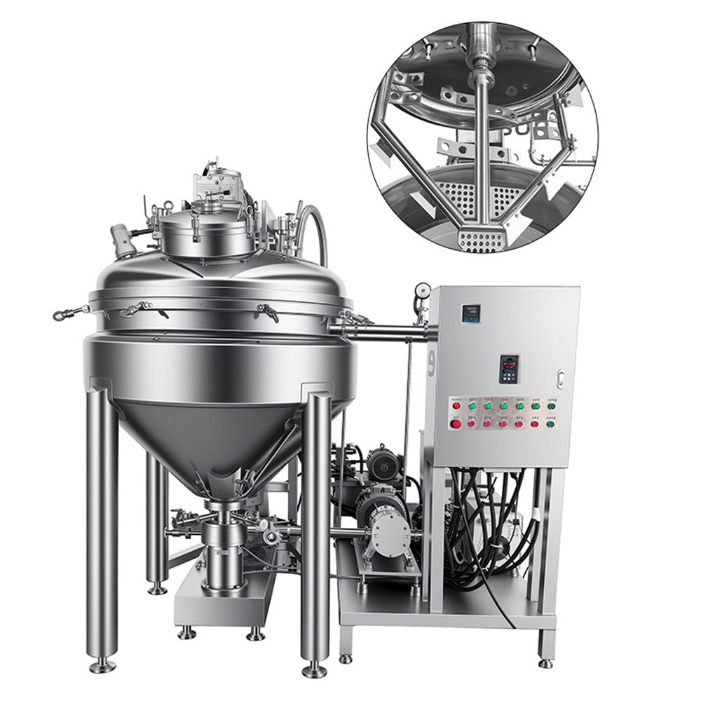Stainless Steel Cosmetic Cream Mixer Aloe Vera Gel Extraction Machine