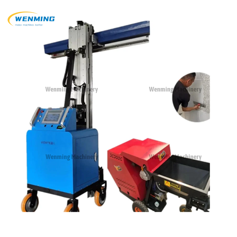 Wall Plaster Render Machine