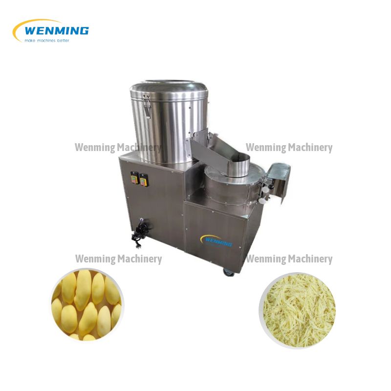 Electric Thick Cut French Fries Machine Sweet Potato Peeling And Cutting Machine