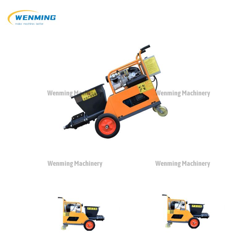 cement plastering mortar spray machine