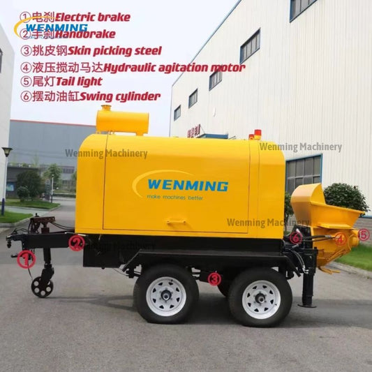 concrete spraying pump