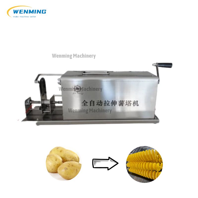 Automatic Spiral Potato Machine
