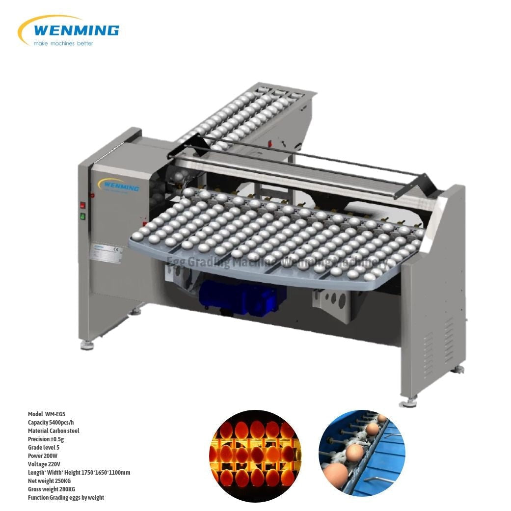 7 Grade Egg Sorting Machine Grading Eggs 7 differnt grades by weight