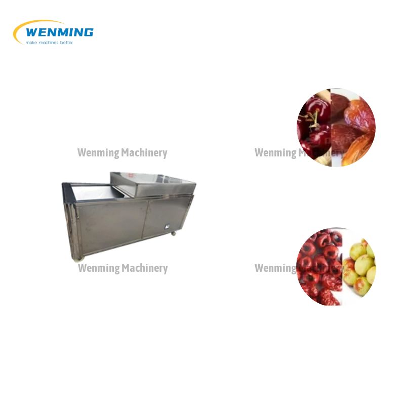 Dried fruit pitting machine