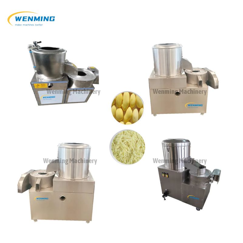 Potato Washing And Cutting Machine