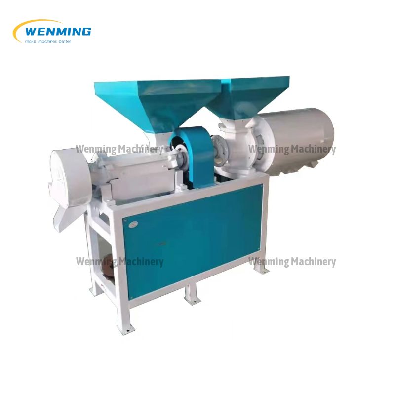 Corn Peeling And Grits Making Machine