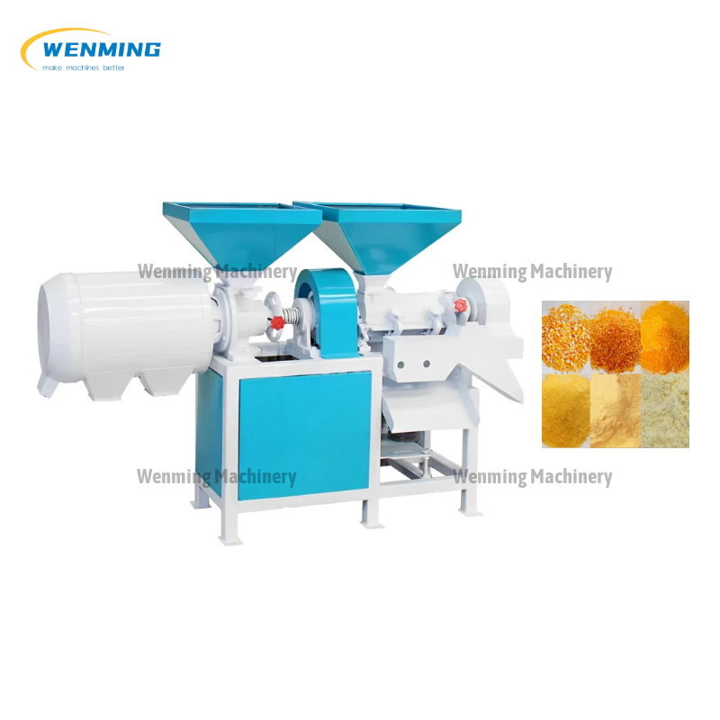 Corn Peeling And Grits Making Machine