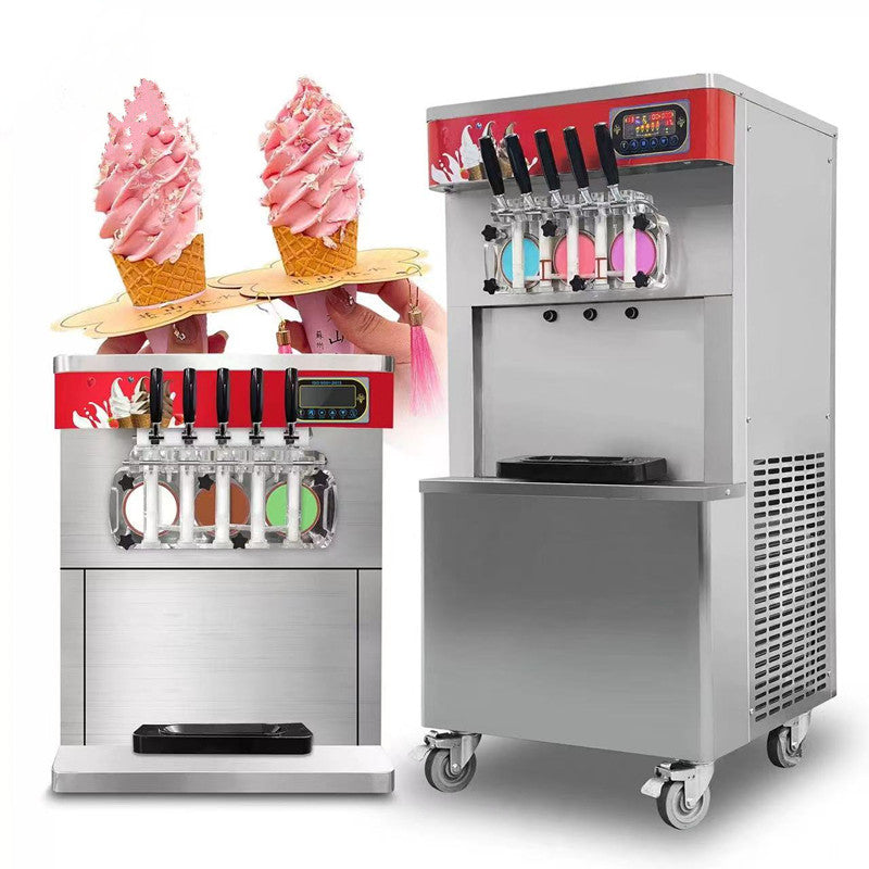Vertical 7-Color Commercial Ice Cream Machine