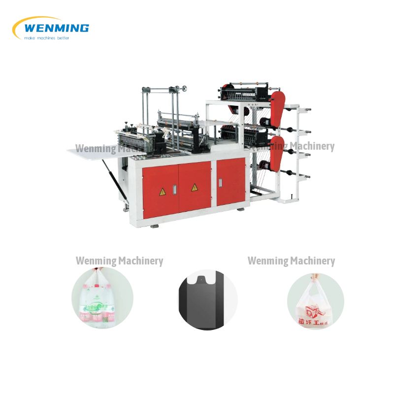 T-Shirt Bag Fully Automatic High Speed Hot Cutting Bag Making Machine