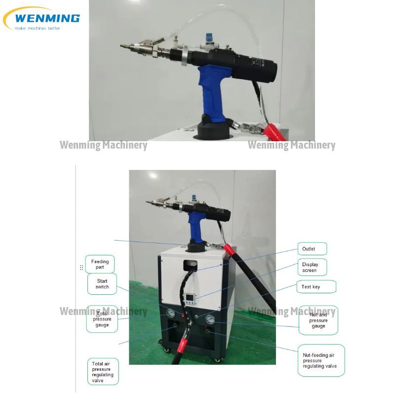Electric Automatic Feeding Rivet Nut Machine Semi-Automatic Nut Runner