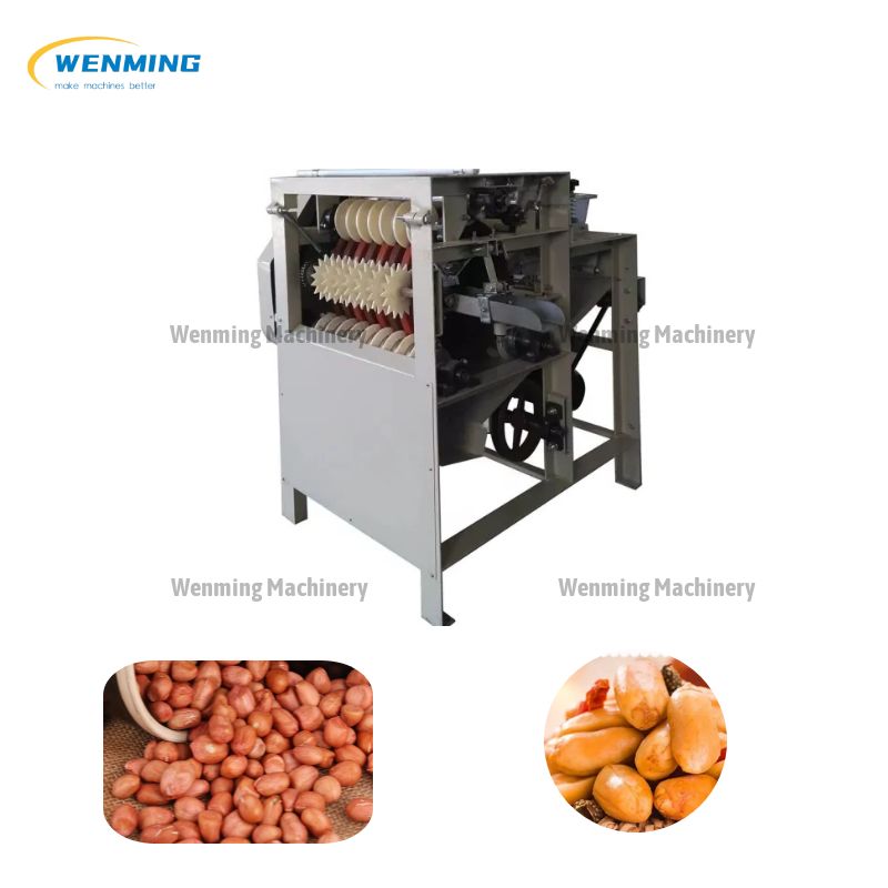 Groundnut Frying And Peeling Machine