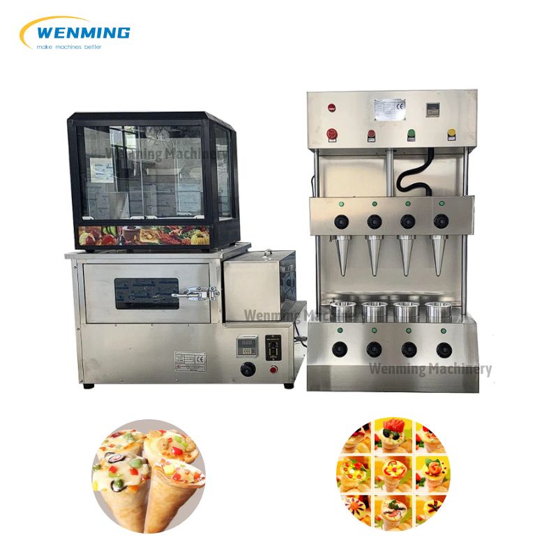 Pizza Cone Making And Baking Machine