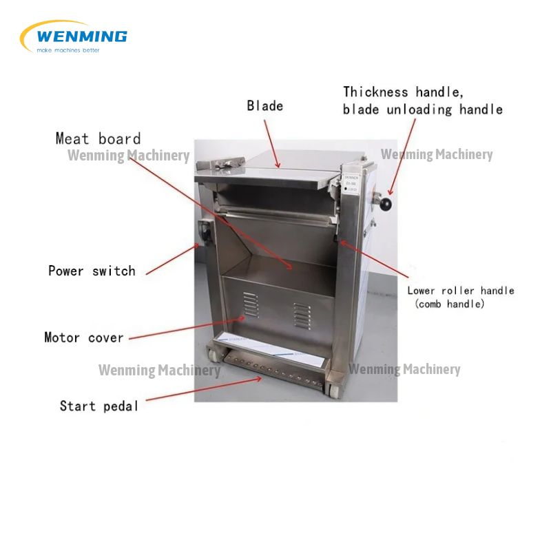 Meat Skin Slicer Machine