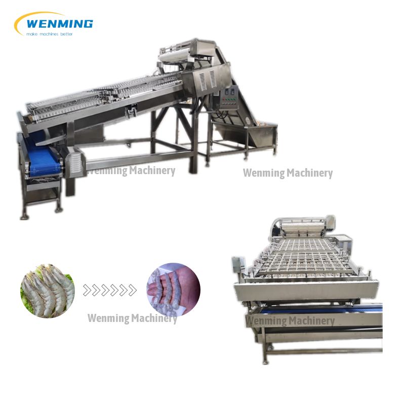 Shrimp Peeler and Deveiner Machine