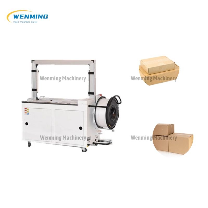 Professional Carton Box Packing Machine Semi-Automatic Strapping Machi ...