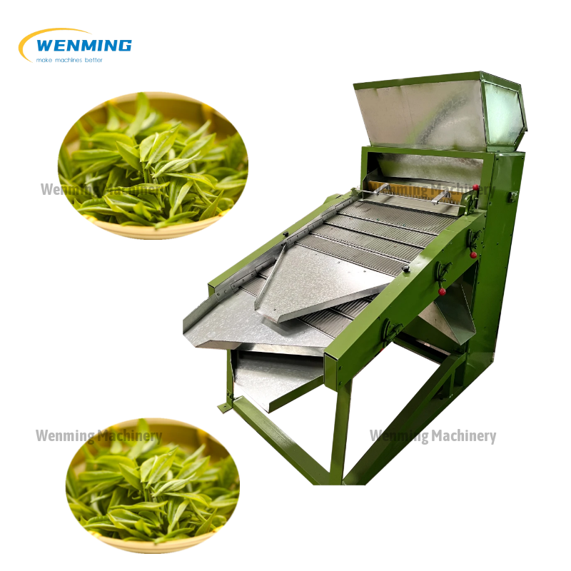 Automatic Electric Linear Vibrating Screen Separating Machine Leaf Ste ...