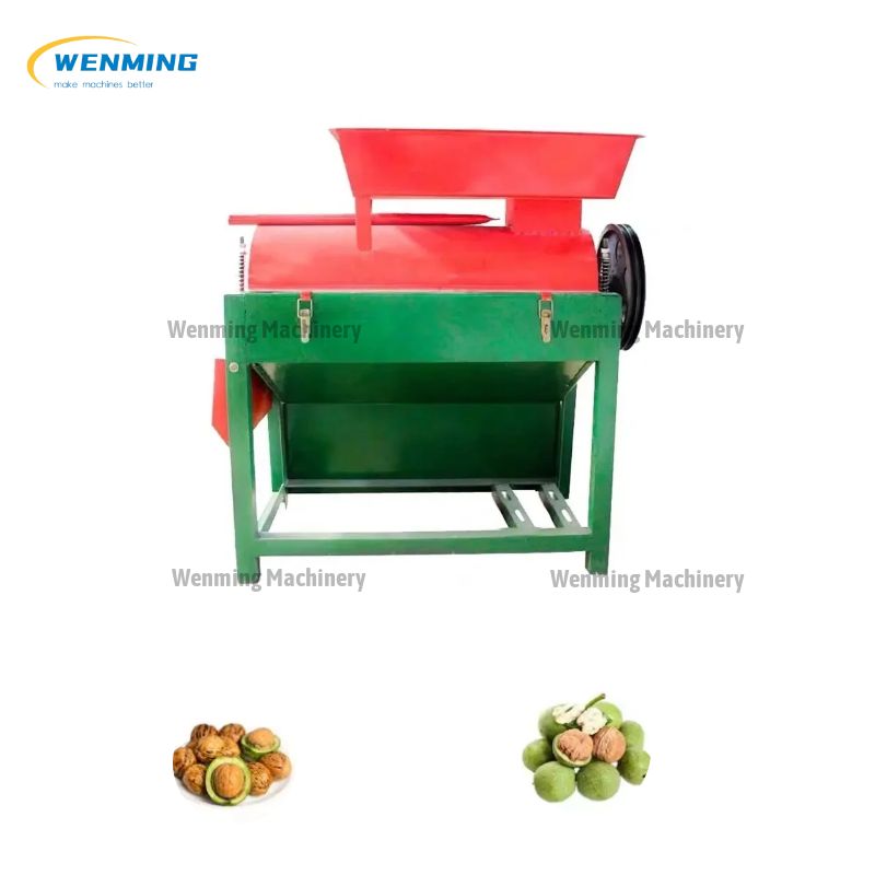 Walnut Nuts Green Skin Cleaning And Peeling Machine 