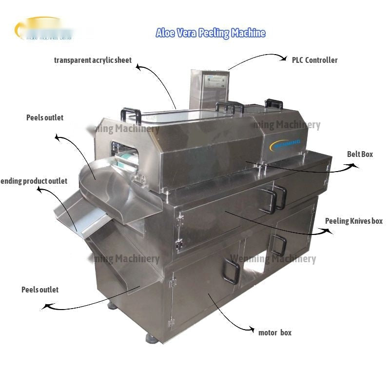 Aloe Vera Gel Separator Machine remove Aloe Vera Peels