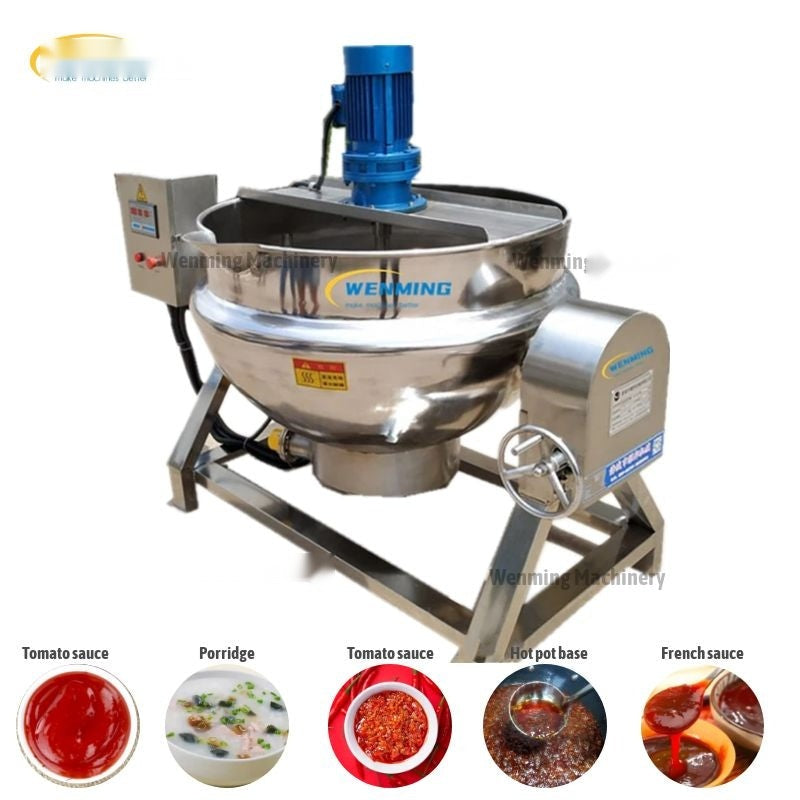Cacerola y ollas automáticas para salsas-Olla con camisa-Olla mezcladora