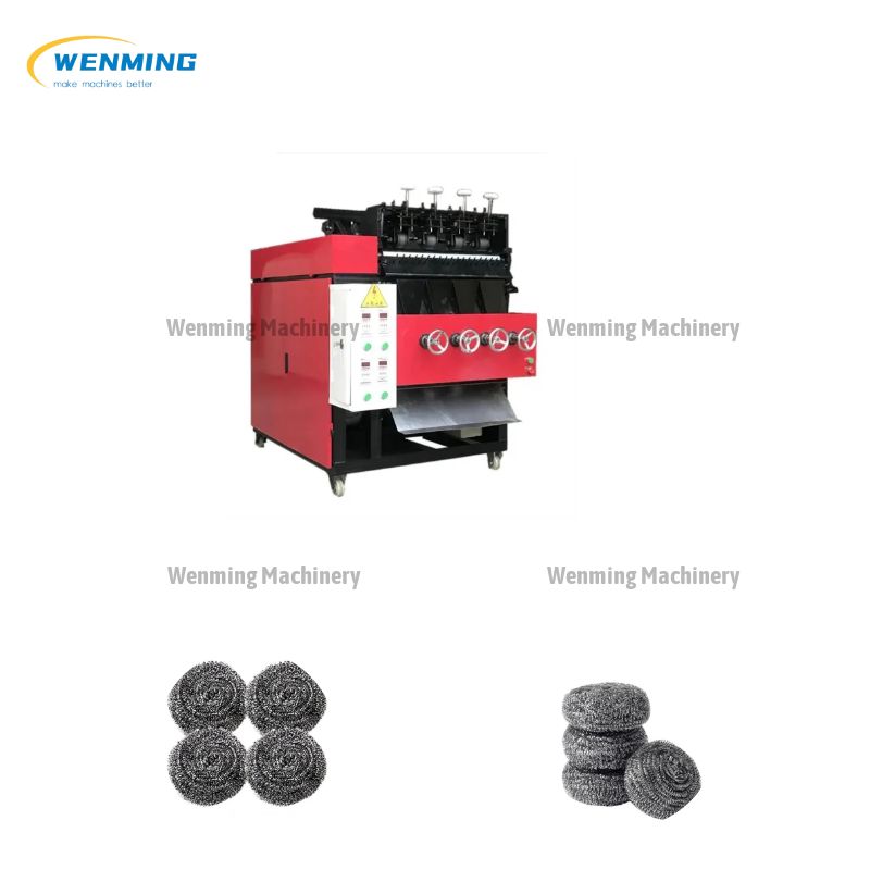 Steel wire ball machine