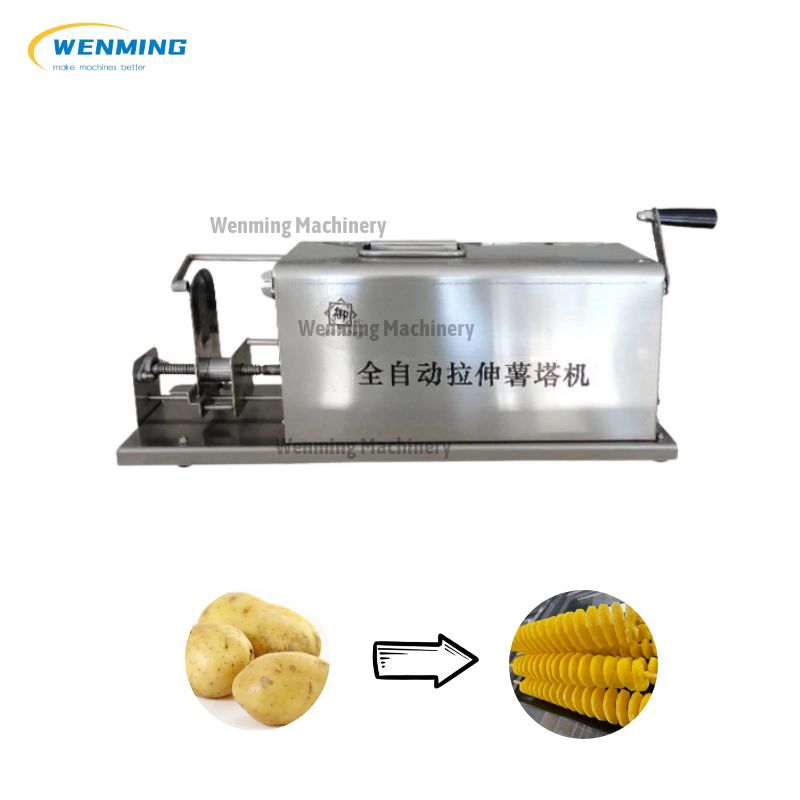 CGOLDENWALL 3 In 1 Manual Tornado Potato Slicer Spiral Potato Cutter Twisted Potato Slicer Spiral Twister Cutter Thicker Stainless Steel Vegetables Cutting Machine - Foto 3