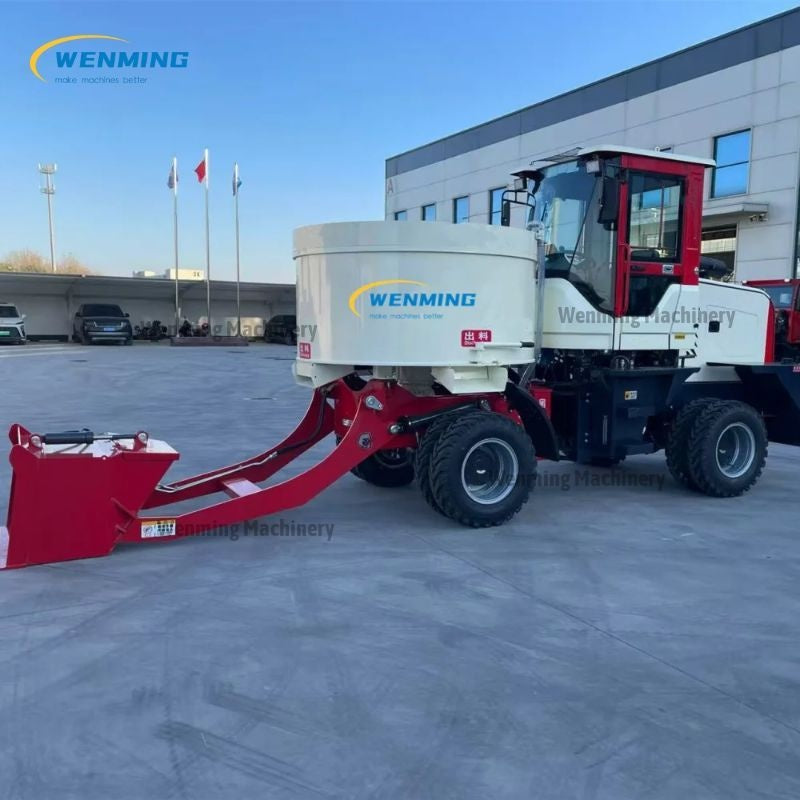 self loading concrete mixer