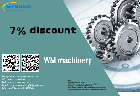 WM Machinery discount coupon