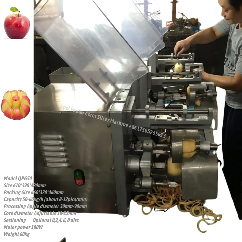 热销商用电动苹果削皮器去核机切片机– WM machinery