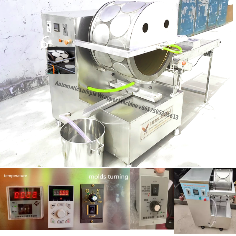 Automated Spring Roll Machine Automatic Spring Roll Skin Machine lumpia wrapper maker machine – WM ...