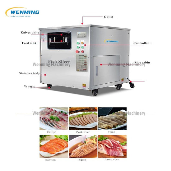 High speed Sashimi Slicer Machine Salami Slicer Salmon Slicer Machine WM machinery