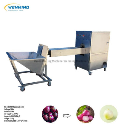 High efficiency industrial automatic onion peeler machinery skin peeler  with best price - Huafood machine - Vegetable & Fruit Cleaning  Machine，Potato Chips Production Line