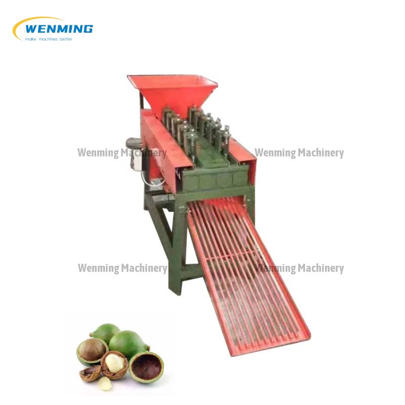 Macadamia peeling machine