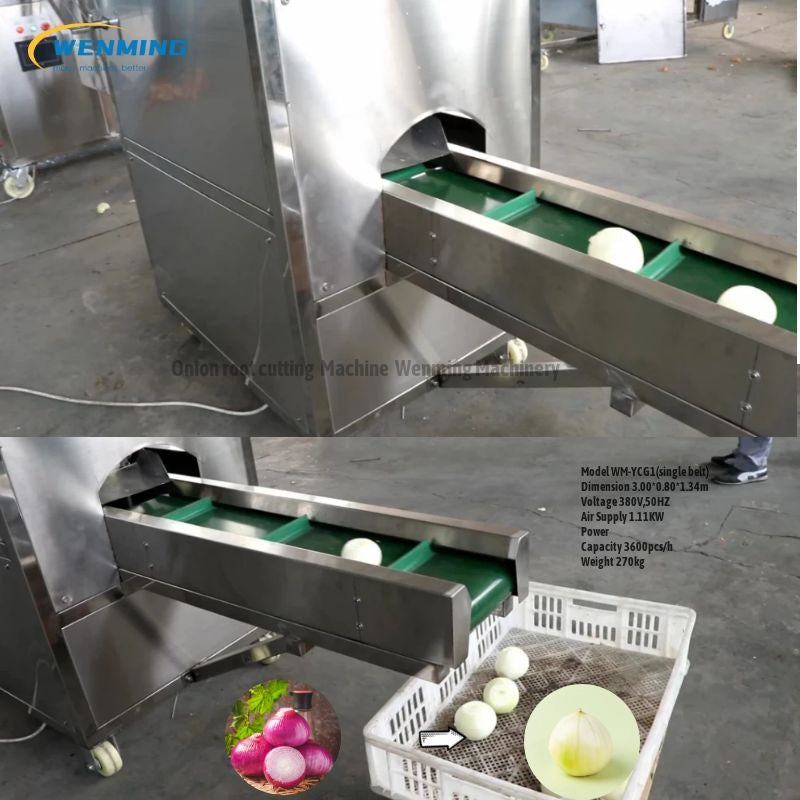 Onion-root-cutter-machine