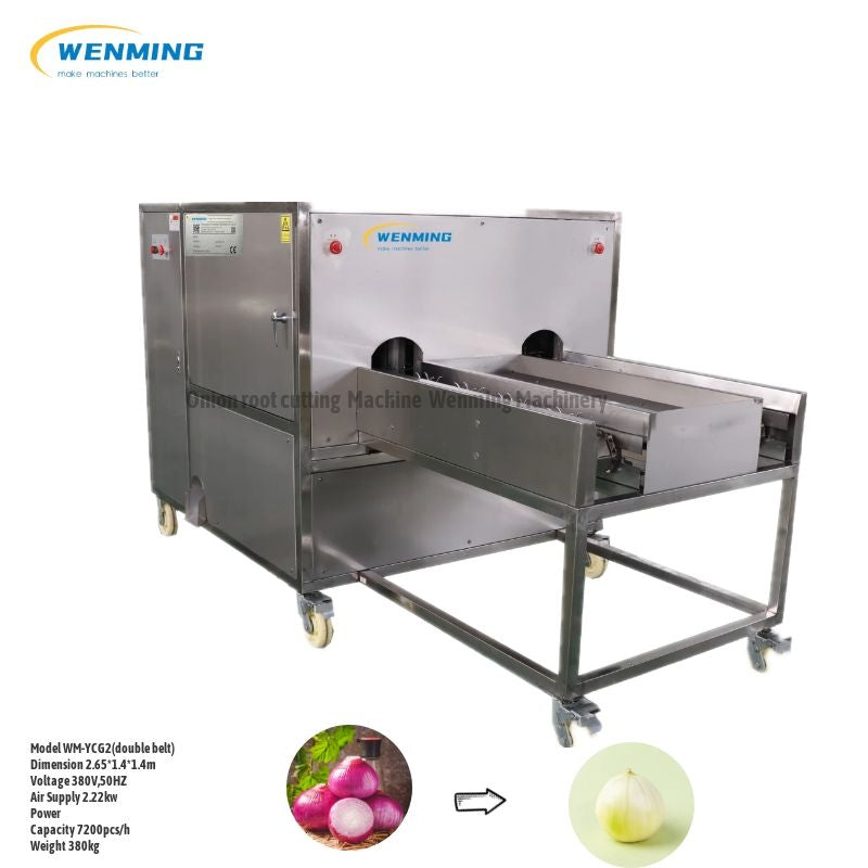 Onion-root-cutting-machine