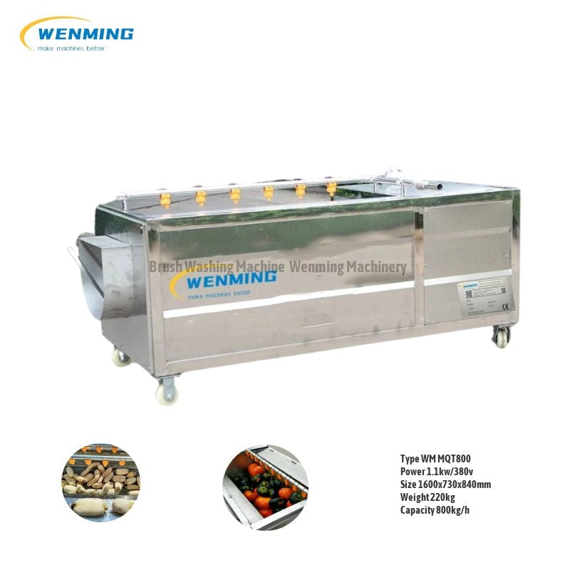 Commerical Potato Brush Washing Machine – WM machinery