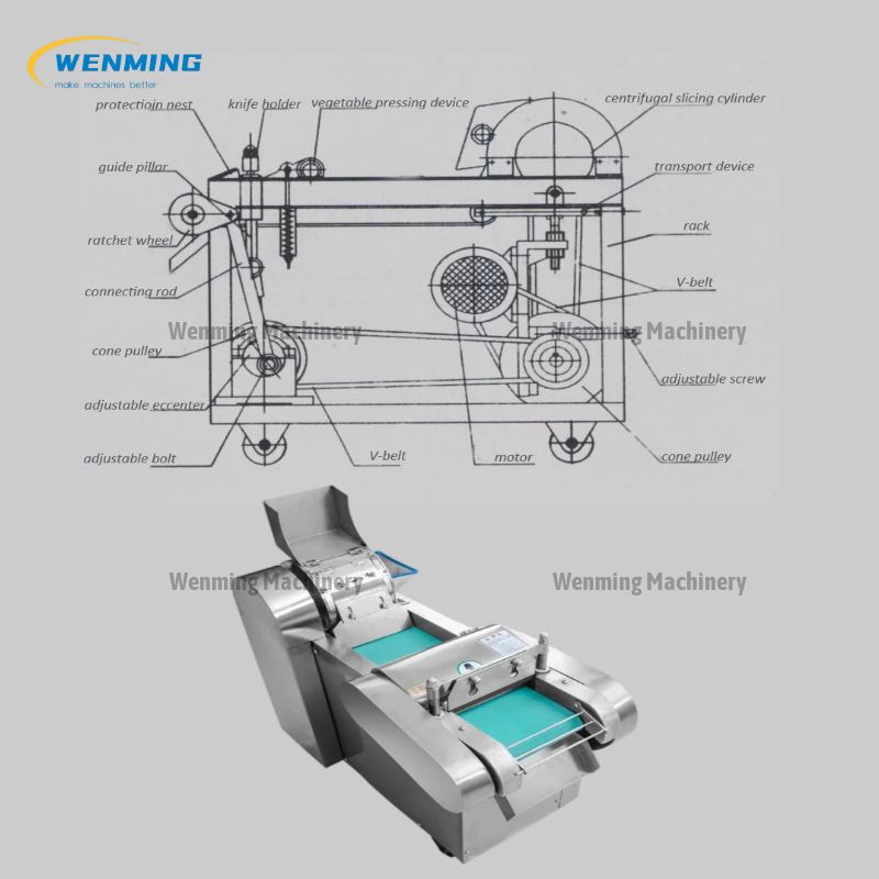 Vegetable Cutting Machine, Multifunctional Vegetable Cutter Machine