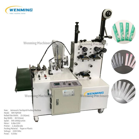 Automatic Toothpick Wrapping Machine