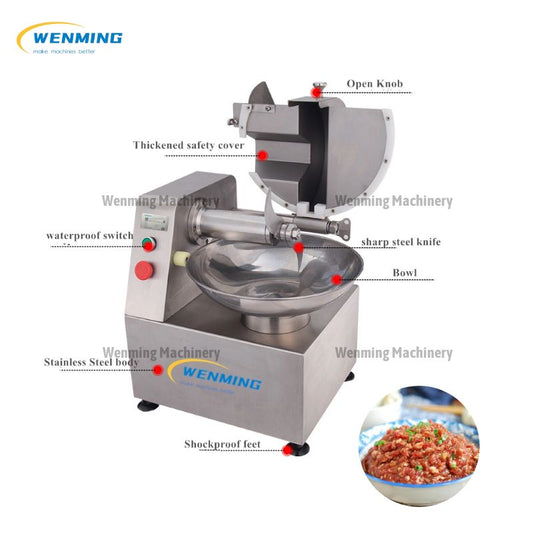 Meat Bowl Cutter Machine