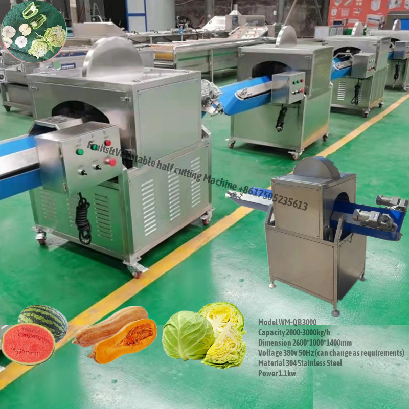 Automatic Fruits&Vegetable half cutting machine – WM machinery