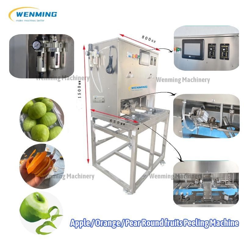 Commericial apple skin remover machine