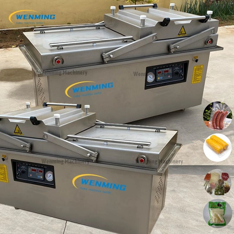 Food Automatic Vacuum Packaging Machine Double Chamber Vacuum Sealer