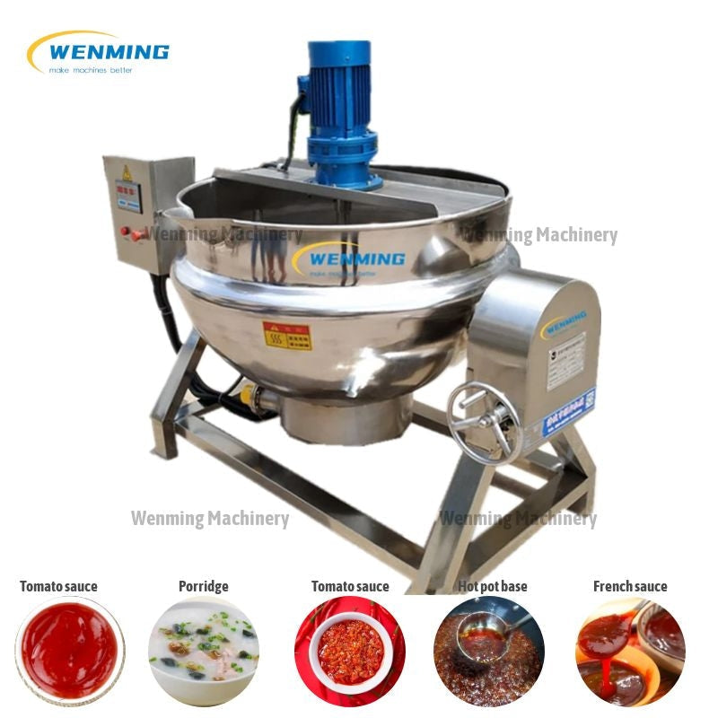 20-100Kg Automatic Food Mixer Hot Pot Bottom Soup Sauce Stirrer Frying  Machine