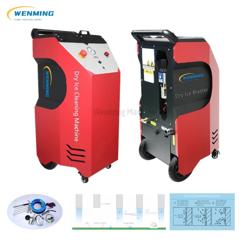 Dry Ice Blasting Cleaning Machine Dry Ice Blaster for Car Ships Aviation  110V US