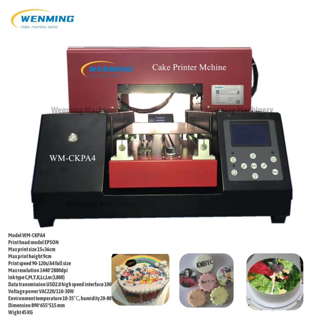 Cake Printer Design Smart Cake Printer Printing Machine Print Photo on cake – WM machinery