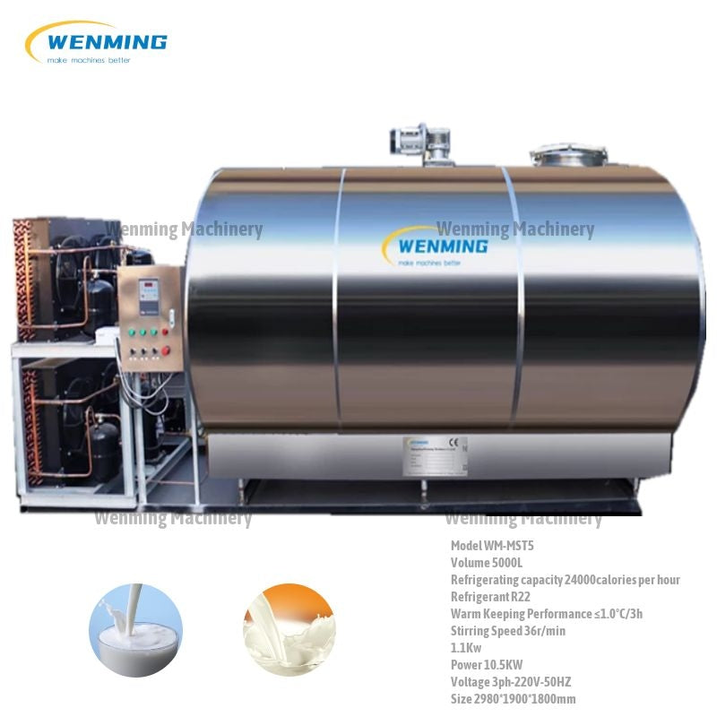 1000 L Milk Storage Tank-cooling tank-dairy tank – WM machinery