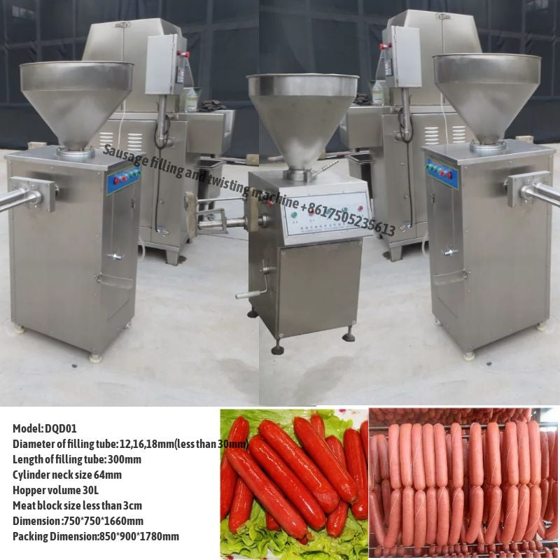 Sausage filling machine-Sausage Stuffer machine with twister-Sausage m – WM  machinery