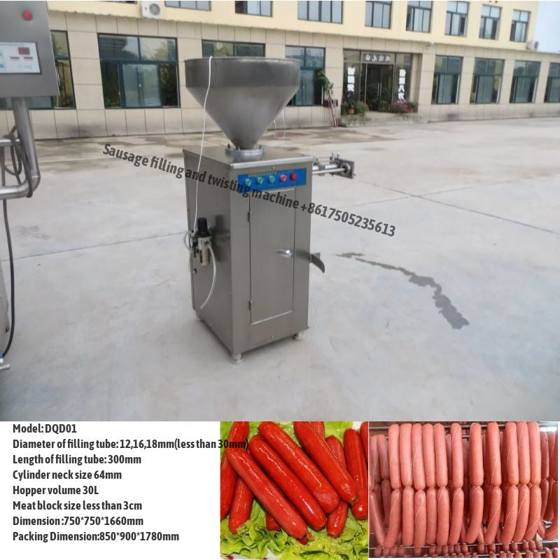Sausage filling machine-Sausage Stuffer machine with twister-Sausage making  machine
